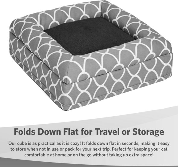 Midwest Curious Cube Grey 39.3L x 39.3W x 42H cm for Cat - Image 2