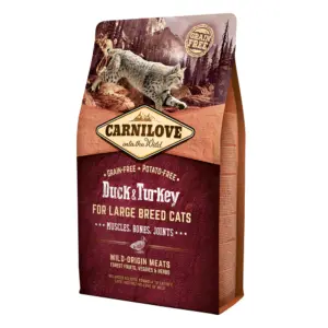 Carnilove Grain Free Duck & Turkey Large Breed Adult Cat Dry Food 2kg