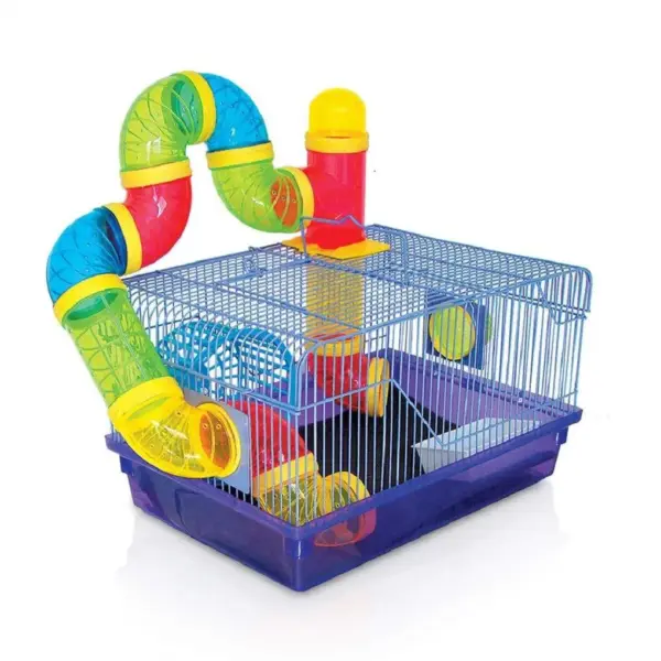 Arquivet Terrano Cage One Floor with Wheel and Tunnel For Small Pets - Image 2