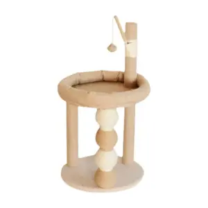 Scratching Post with Bed and Hanging Ball for Cat