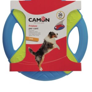 Camon Coloured Frisbee with Side Openings Dog Toy