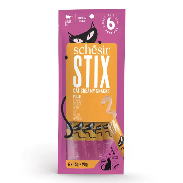 Schesir Stix Creamy Chicken Mousse 6*15g
