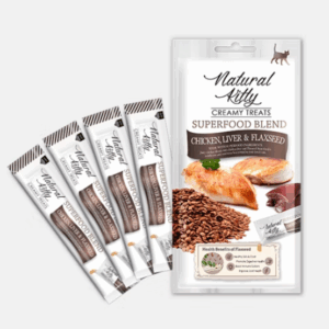 Natural Kitty Creamy Chicken Liver & Flaxseed 4*12g