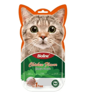 Bioline Creamy Chicken with Catnip Cat Treat 15g Pack of 5 pc