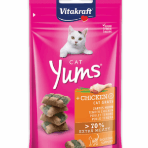 Vitakraft Cat Yums Chicken & Cat Grass 40g