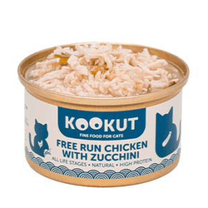 kookut Free Run Chicken with Zucchini Wet Food For All Ages 70g