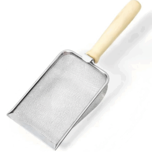 Litter Scoop Metal with Wooden Handle for Cat