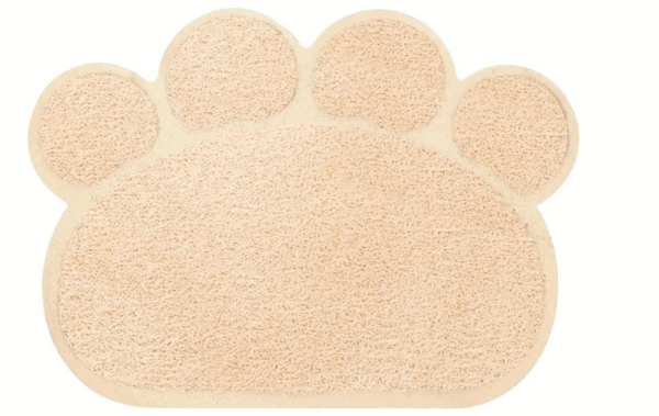 Paw-shaped Mat Beige 40-30cm