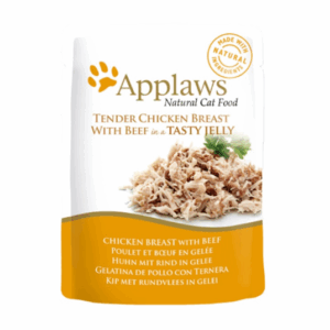 Applaws Pouch Chicken Breast and Beef in Jelly 70g