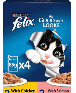 Purina Felix As Good AS It Looks with Chicken & Salmon in Jelly 4*85 g