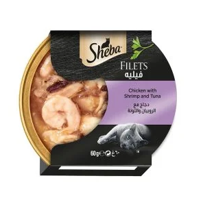 Sheba Filets Chicken with Shrimp And Tuna 60g