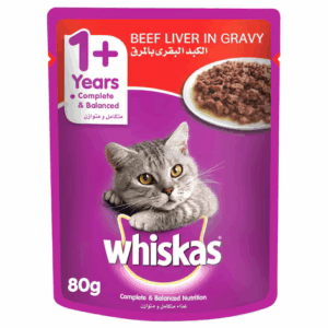 Whiskas Beef Liver In Gravy 80g