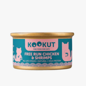 Kookut Cat Free Run Chicken & Shrimps Wet Food For All Ages 70g