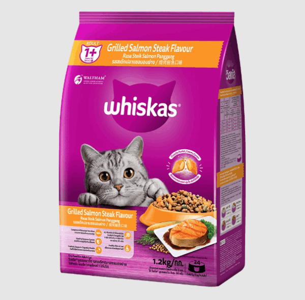 Whiskas Tuna and Salmon Adult Cat Dry Food 1.2 kg