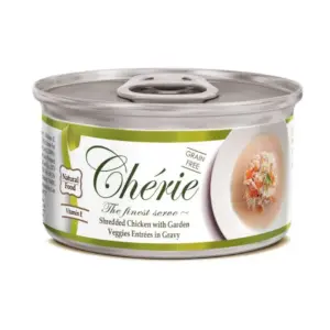 Cherie Shredded Chicken Veggies Entrées in Gravy 80g