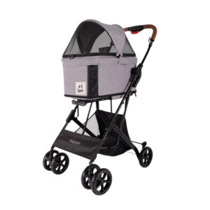 Ibyaya Foldable Pet Transport Stroller Gray