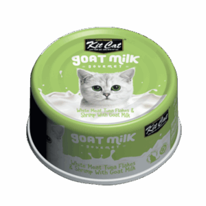 Kit Cat White Meat Tuna Flakes & Shrimp with Goat Milk, 70g