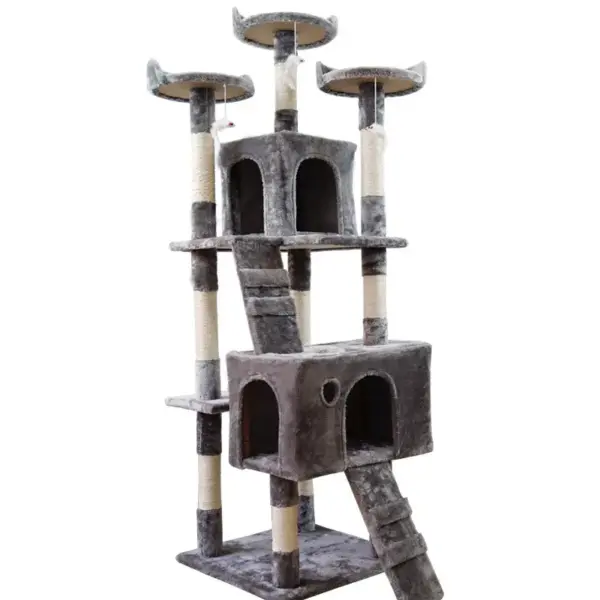 Scratching Tree with 4Base & 2 Home & stairs For Cat