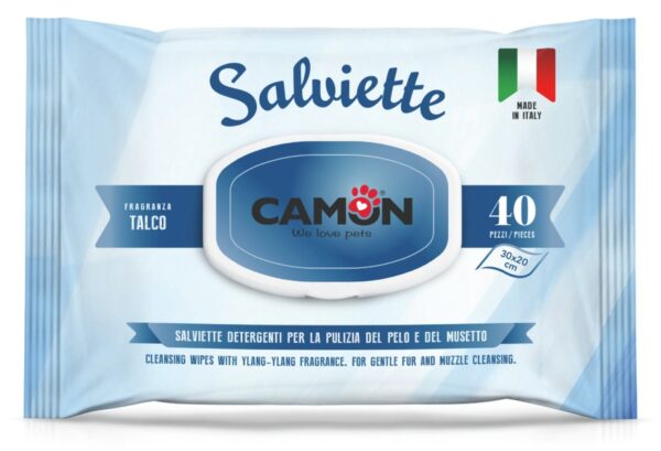 Camon Cleaning Wipes Talco, 40 pcs