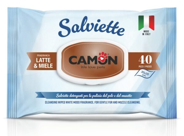 Camon Cleaning Wipes with Milk and Honey 40 pc