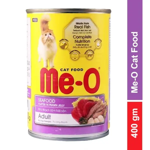 Me-O Seafood in Prawn Jelly - 400g