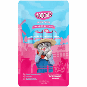 Moochie Fairy Puree Treat with Tuna, Goat Milk & Strawberry 5*15g