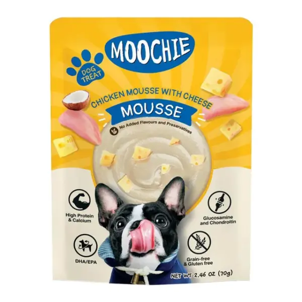 Moochie Dog Chicken Mousse with Cheese 70g