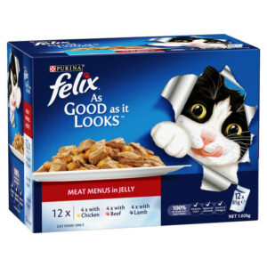 Purina Felix As Good As it Meat Menu In Jelly 12 *85g