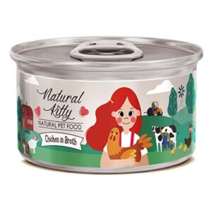 Natural Kitty Chicken in broth 80g
