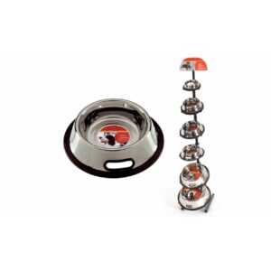 Camon No-tip Steel Bowl For Dogs