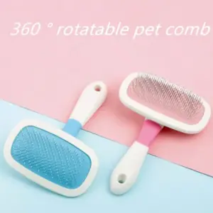 360° Rotatable Slicker Brush, Pink/ Large