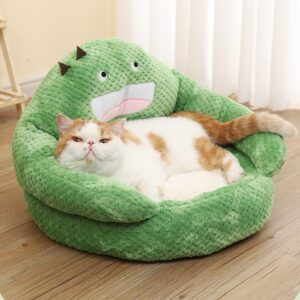 Pet Bed Cactus Shaped Green