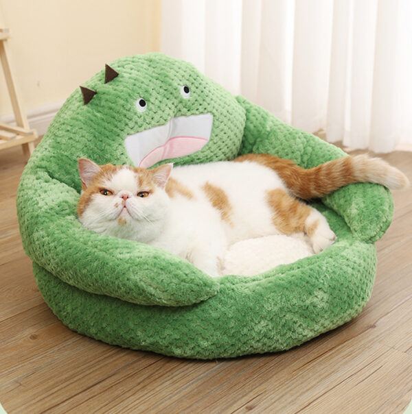 Pet Bed Cactus Shaped Green