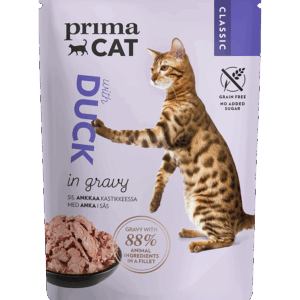 Prima Cat Duck in gravy 85g