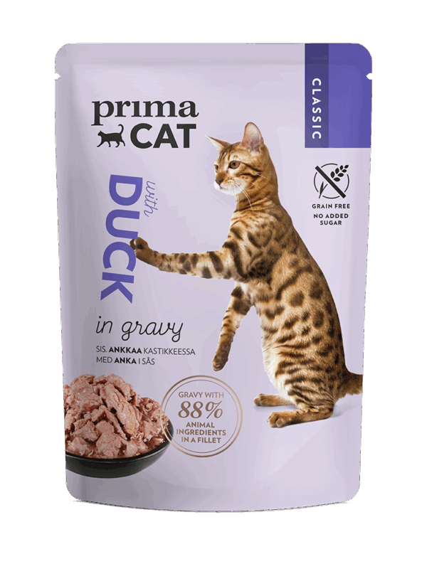 Prima Cat Duck in gravy 85g