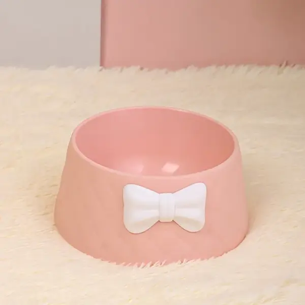 Bow Patterned Bowl for Cat & Dog