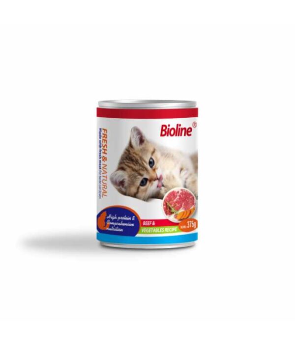Bioline Cat Beef & Vegetable Recipe 375 g
