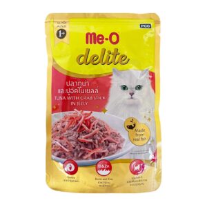 Me-o Delite Tuna With Crab Sticks in Jelly 70g