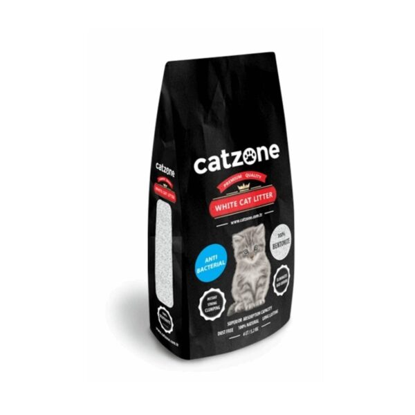 Catzone Anti Bacterial White Cat Litter 5L