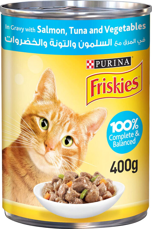 Friskies Salmon & Tuna & Vegetable in Gravy 400g