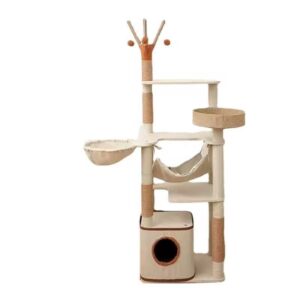 Scratching Tree with 3 Base & Home & Swing For Cat