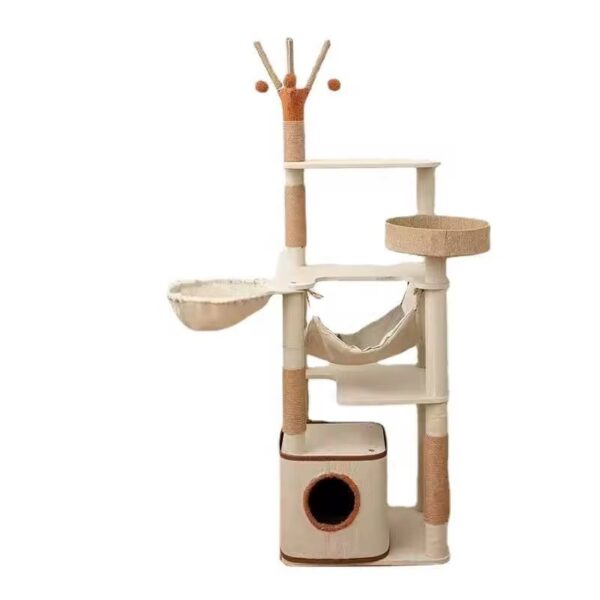 Scratching Tree with 3 Base & Home & Swing For Cat