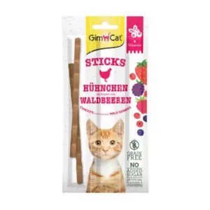 GimCat Duo-Sticks with Chicken and Wild Berries 15g