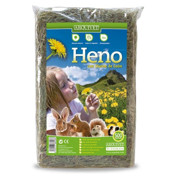 Arquivet Heno Hay with Dandelion for Small Pet 500 g