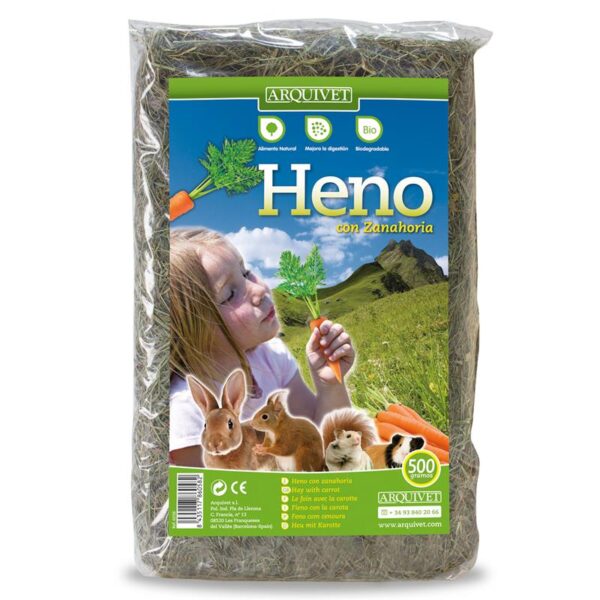 Arquivert Heno Hay with Carrot for Small pets 500 g