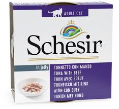 Schesir Tuna With Beef Fillets In Jelly Adult Cat Wet Food 85 g