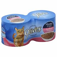 9 Lives Meaty Pate Seafood Platter, case of 4 - 150g
