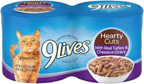 9Lives Hearty Cuts with Real Turkey & Cheese in Gravy 4*156g