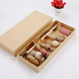 7 Pieces Cat Interactive Toys Variety Pack with Wand Interactive