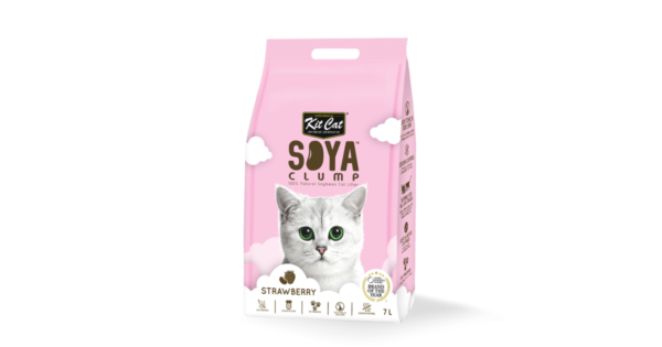 Kit Cat Soya Clump Cat Litter Strawberry 7 L